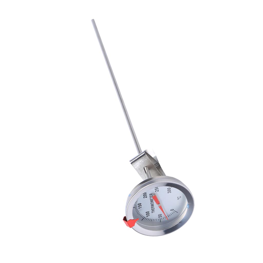 Food Probe Thermometer, 12 Inch   Highly Sensitive Stainless Steel Portable Kitchen Probe Thermometer with Clip for Food Mt Kettle