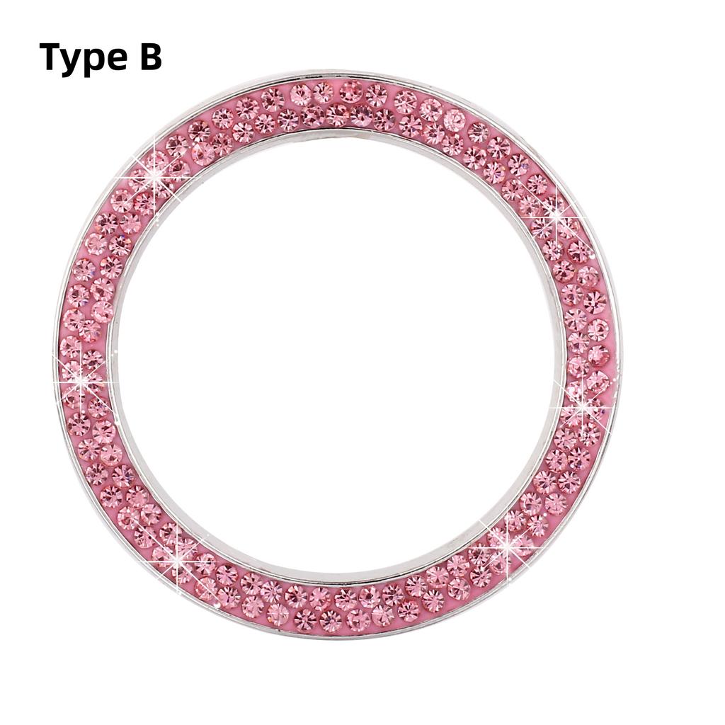 Crystal Engine Ignition Onekey Start Stop кнопочный переключатель защитный чехол Bling Girls автомобильные аксессуары Декор салона автомобиля