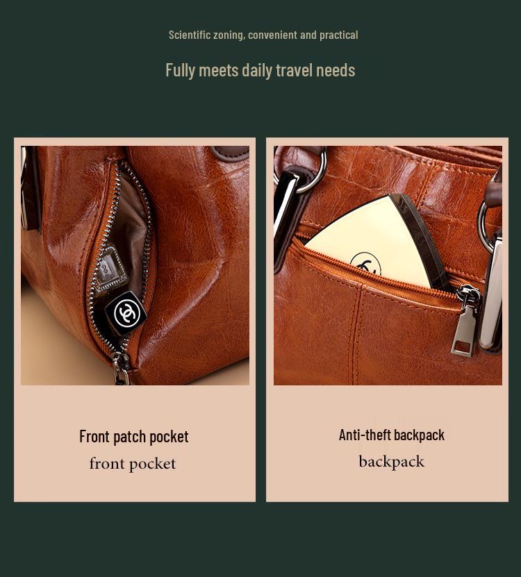 Гонконг 2025 Ретро Колорблок Ручная Кроссбоди Большая Вместимость Сумка-Подушка для Женщин