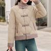 Легкое короткое стеганое пальто женское в китайском стиле осенняя модная стеганая куртка