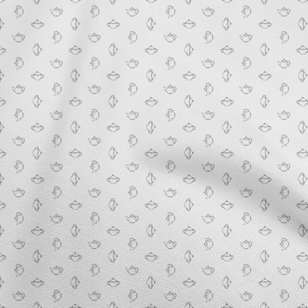 oneOone Cotton Flex Black Fabric Minimal Kettle Craft Projects Decor Fabric Printed By The Yard 40 Inch