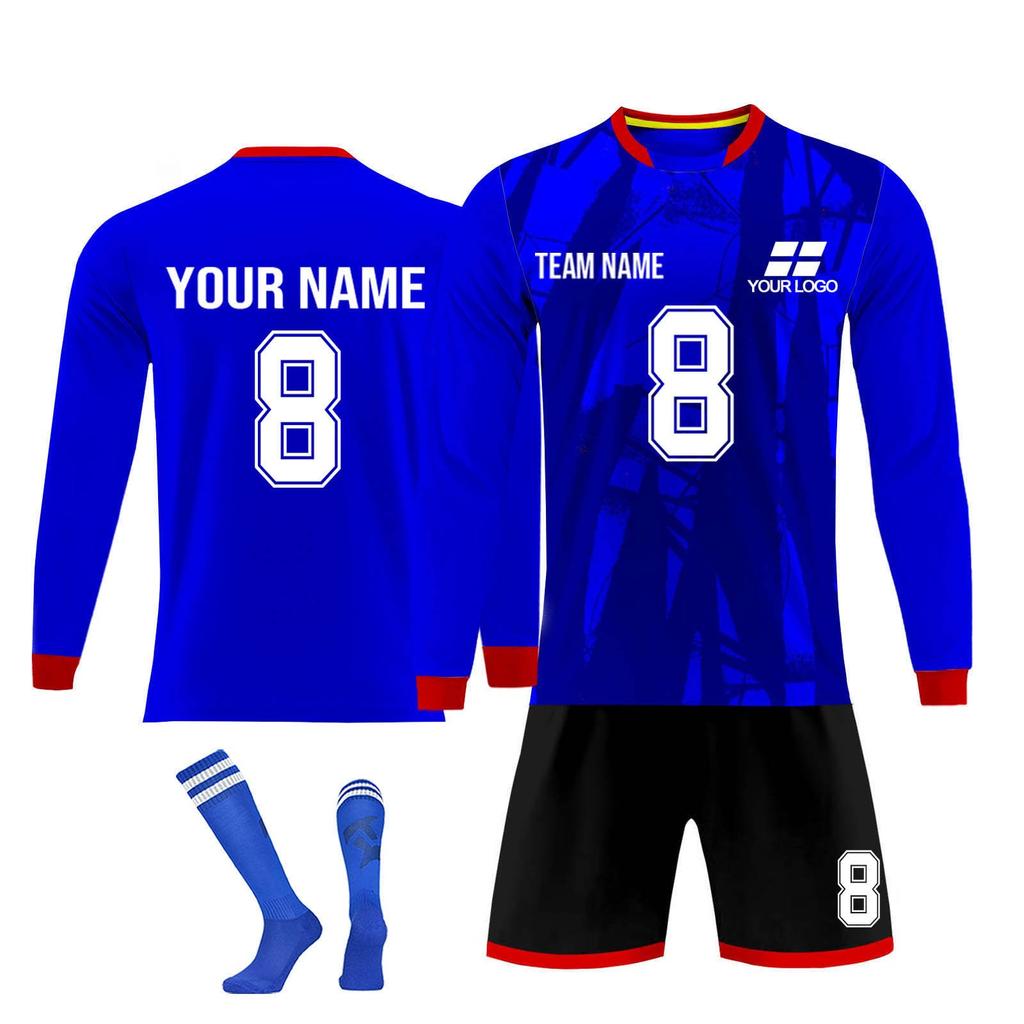 Personalised Shirts Kit Mens Girls With Name Number Custom Football Jerseys For Boys Training Suit