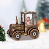 Рождественский трактор с подсветкой, хрустальный шар, украшение для дома