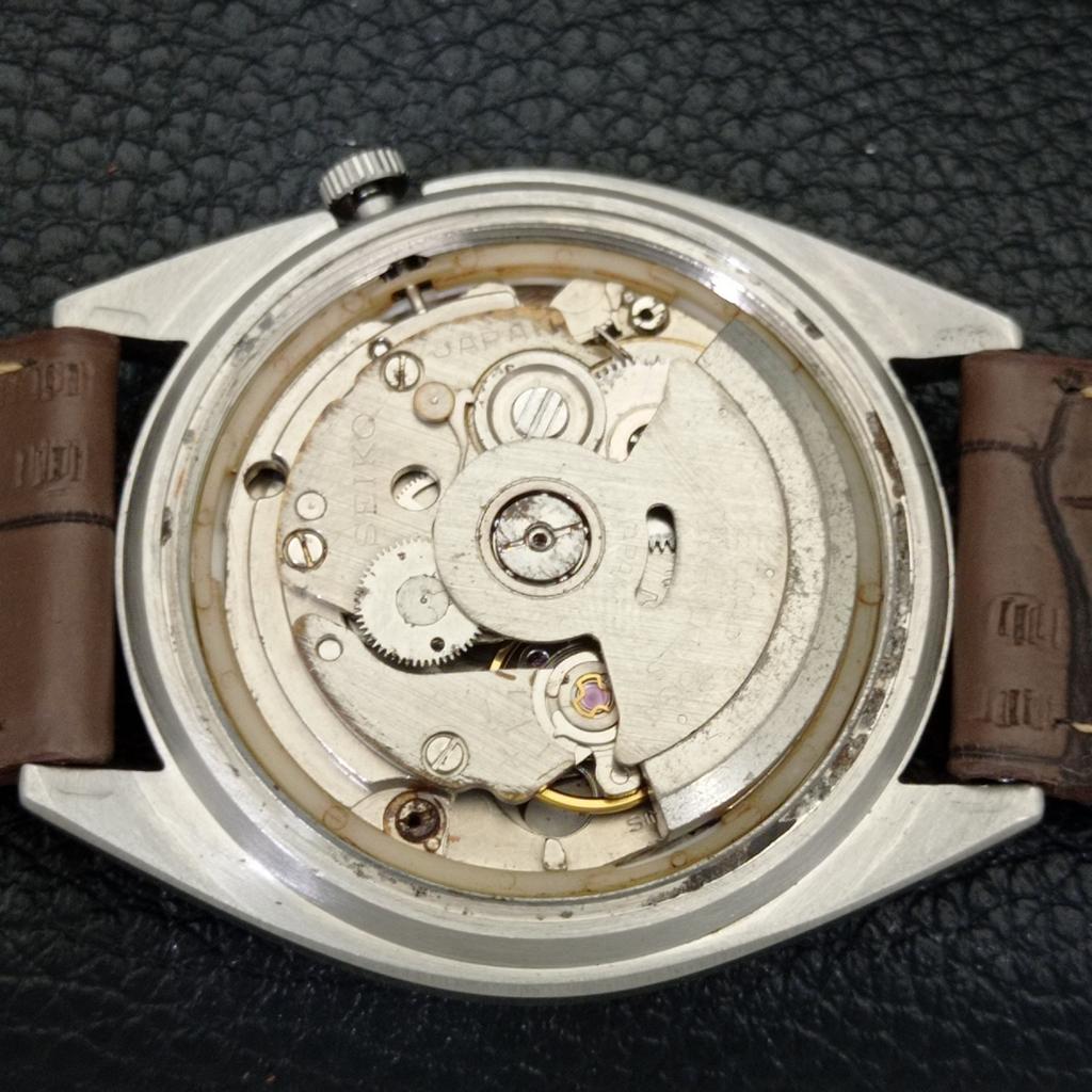 Seiko 5 АВТОМАТИЧЕСКИЕ ВИНТАЖНЫЕ ЯПОНСКИЕ 7019A МУЖСКИЕ ЧАСЫ С СЕРЕБРИСТЫМ ЦИФЕРБЛАТОМ a700595-5 R203-a700595