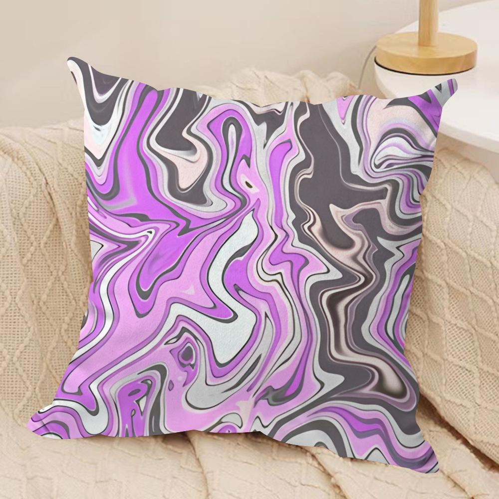 Marble pattern Cushion Cover Short plush Doublesided Print Square Throw Pillow Covers Sofa Home Cushion Decor