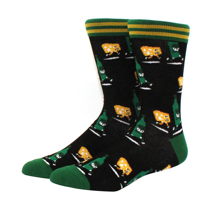 Новые мужские носки бренда Diamond Ramen Astronaut Pattern Hip hop Cool Socks для мужчин зимние толстые длинные носки для скейтбординга смешные цветные