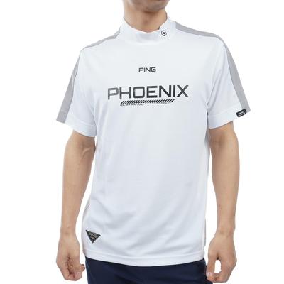 Рубашка очень Гольф M [Pin Apparel] Мужская с коротким рукавом и высоким воротом (влагоотводящий, быстросохнущий, дышащий) / / 621-4167315 030_Белый