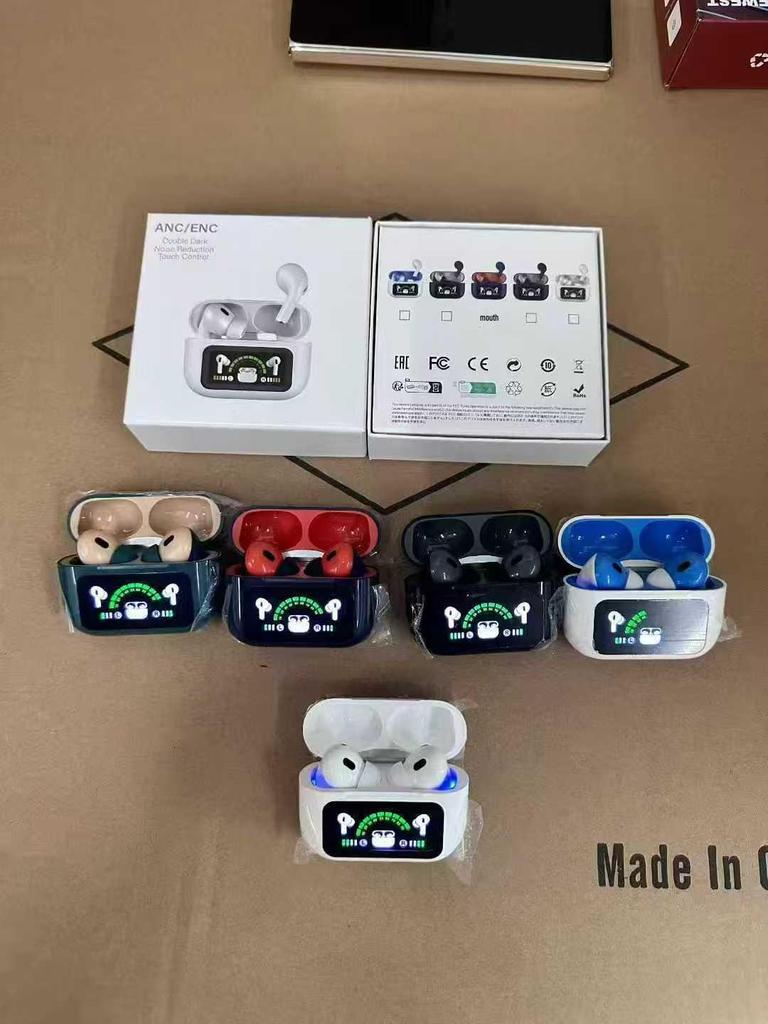 Беспроводные Bluetooth-наушники-вкладыши V8 Display A9pro с AI-переводом и шумоподавлением A10ANC V20