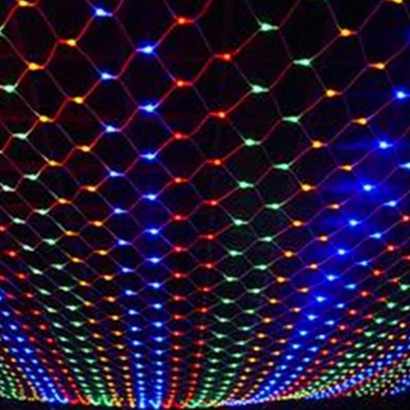 3M*2M 1.5M*1.5M LED Net Lights Courtyard Waterproof Flashing String Lights Christmas Xmas Outdoor Garden Patio Fairy Decoratio