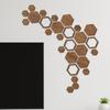 Hexagon Wall Decor Wood Non-Slip Wood Hexagon Wall Art For Home Living Room Bedroom Decor DIY Crafts