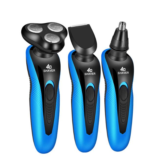 Профессиональная многофункциональная бритва 4 в 1, водонепроницаемая электрическая бритва для удаления волос, мужская бритва, вилка стандарта США