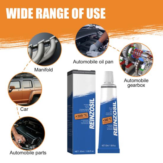 1 Set 50ml Engine Sealant High Temperature Resistant Strong Adhesive Car Motor Gap Seal Glue Repair Paste Auto Supplies