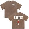Rapper PLK Enna Boost Graphic Vintage Washed T-shirts Men's Women Clothing Fashion Short Sleeve Oversized T Shirts Streetwear