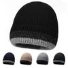 Winter Men Knitted Hat Gradient Color Matching Warm Wool Hat
