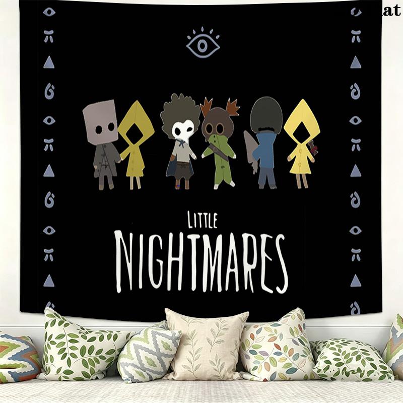 Little Nightmares Wall Tapestry Aesthetic Wall Hanging Printed Fabric Blanket Decorative Tapestries for Bedroom Living Room Home Decor