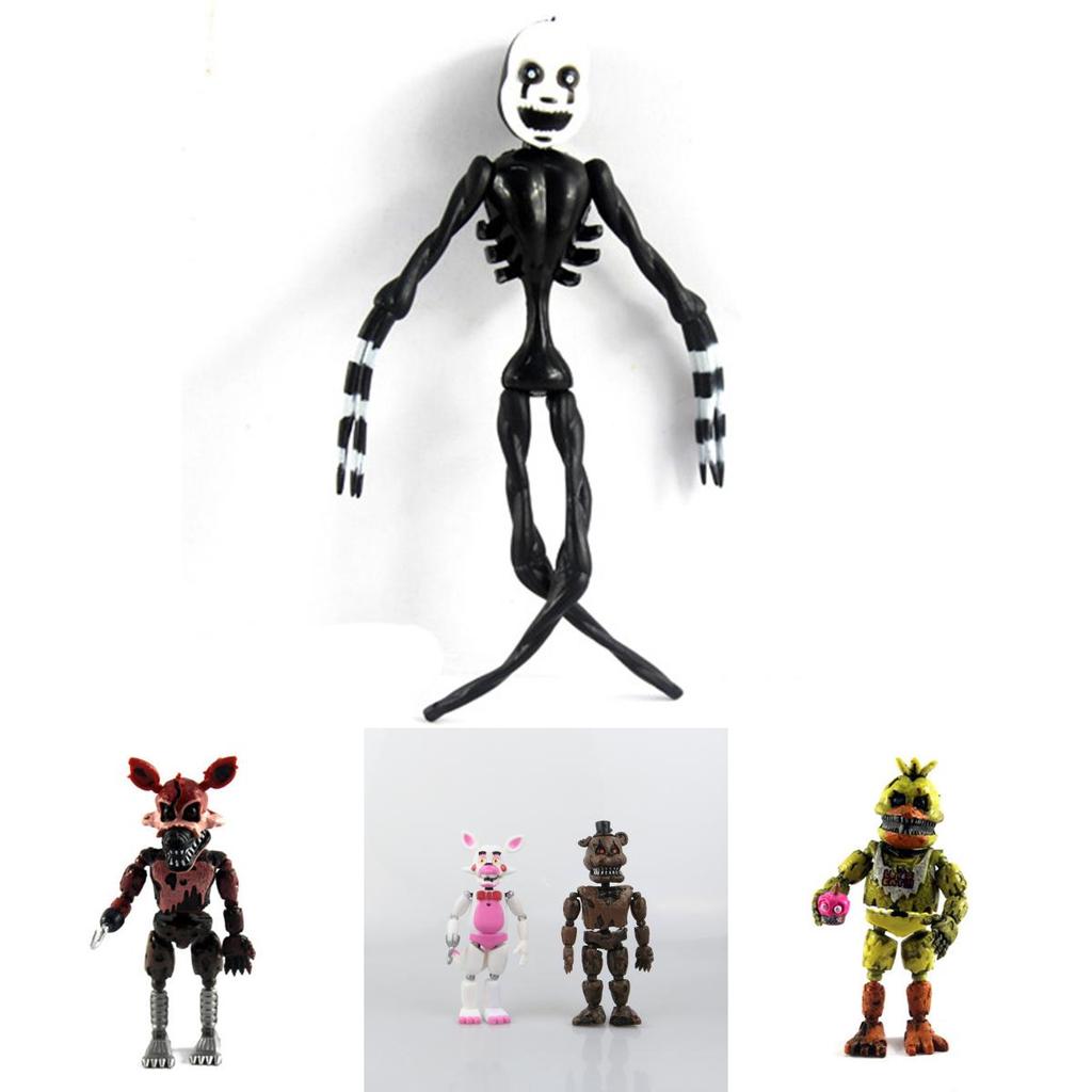 Детальные 19см Фигурки Fnaf Five Nights At Freddy's 6шт Для Украшения Торта