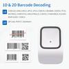1D 2D QR Desktop Barcode Scanner Platform Hands-free USB Wired Bar Code Reader Scanner Plug&Play