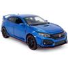 1/32 Scale Honda 2017 Civic Type R Model Car Hatchback Sports Diecast Toy Metal Pull Back Children's Die-cast Vehicles,Doors Open Light Sound,Kids