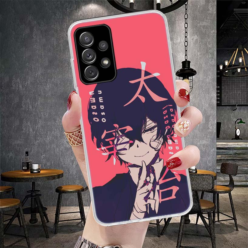 Bungo Stray Dogs Чехол для телефона Дазай для Samsung Galaxy A12 A22 A32 A52 A72 A02S A51 A50S A71 A70 A31 A20S Note 20 Ultra S10 A10S G