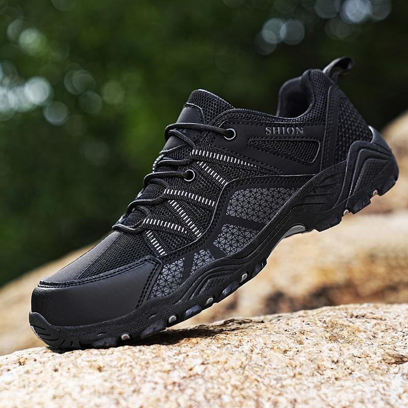 Модные новые мужские уличные походные ботинки с нескользящей износостойкой подошвой, дышащие, брызгозащищенные, кроссовки для лазания, охоты, горные ботинки