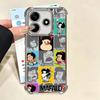 Mafalda Cartoon Cute Plating Phone Case For Xiaomi Redmi Note 14 15 Pro Plus 13 12 11 11S 11T 10 9S 9 5G Anti-Fall Airabag Cover
