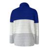 Ladies Casual Loose Round Neck Bib Color-blocking Long-sleeved Knitted Sweater