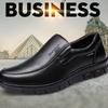 Men's Genuine Leather Autumn and Winter New Business Soft Sole Breathable Leather Shoes Trend