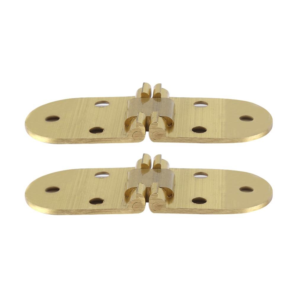 2pcs Round Edge Drop Leaf Hinge 80x30mm Flap Hinge Solid Hinge Folding Table