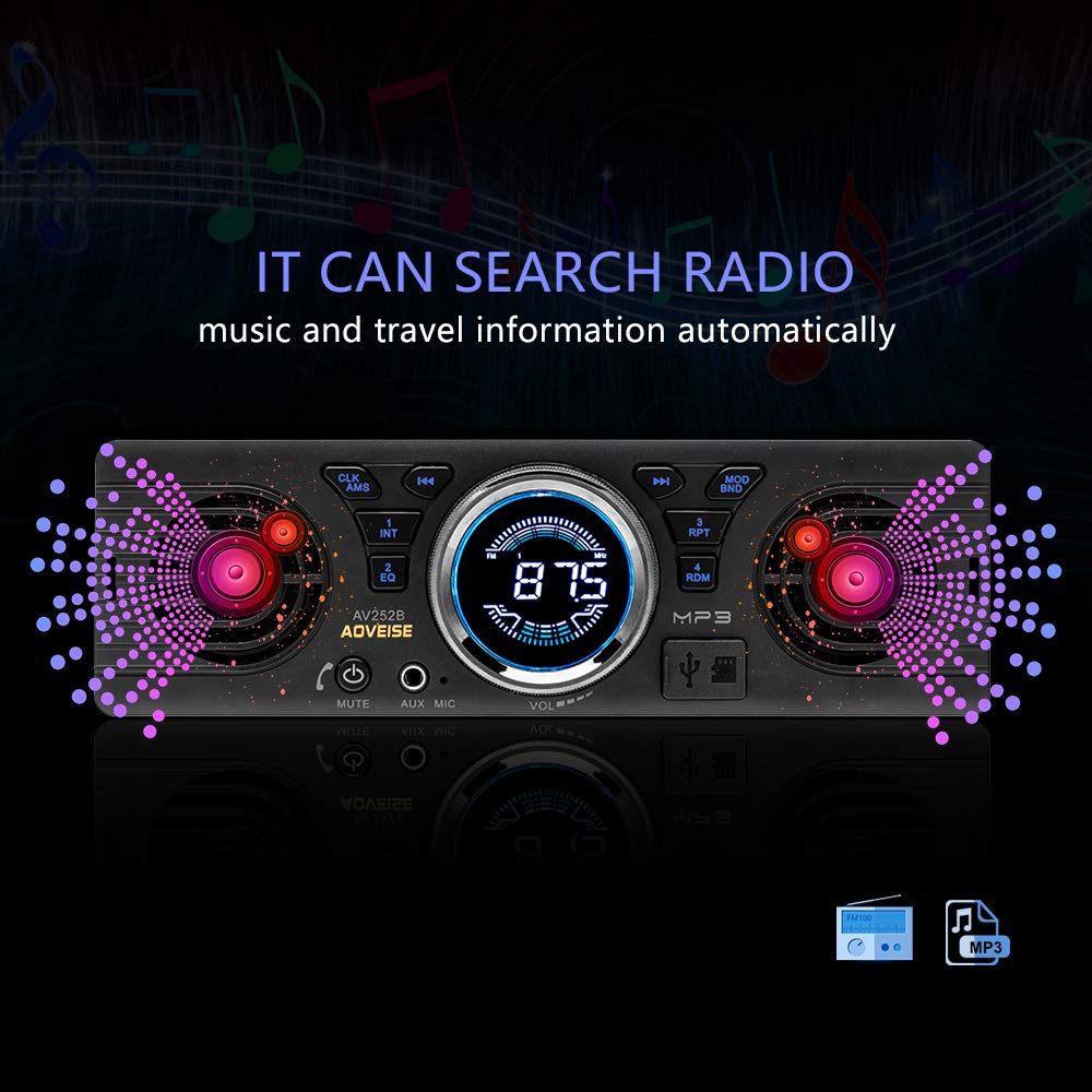 Boomboost AV252 12 В автомобильный MP3-радиоприемник со звуком SD-карты автомобильная аудиотруба поставляется со встроенным динамиком Bluetooth Host