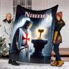 Personalized Custom Name Blanket - Knights Templar Print Design,Blanket for Sofa,Bed,Travel,Camping - Soft and Warm, Great Gift