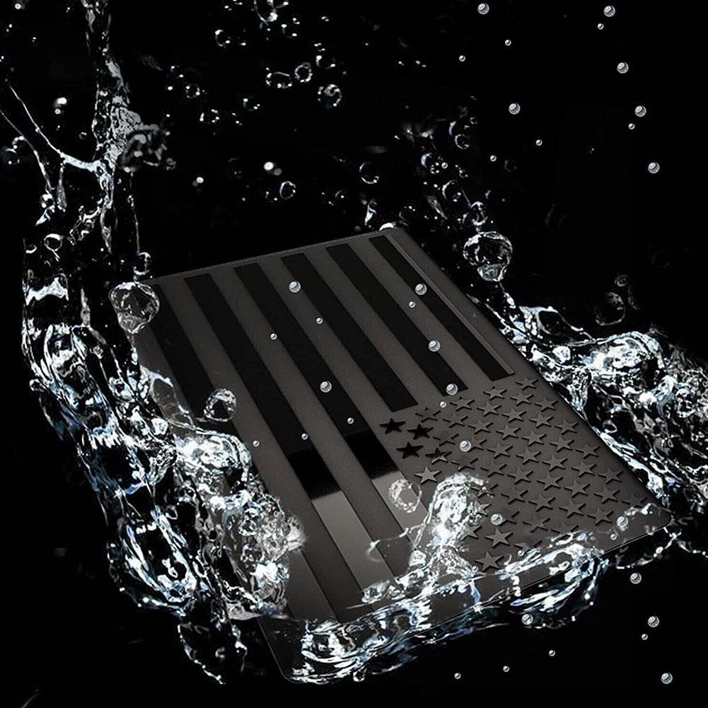 2pcs Black Metal USA American Flag Car Tuning Emblem Badge Motorcycle Sticker Fairing Car Accessories Parts