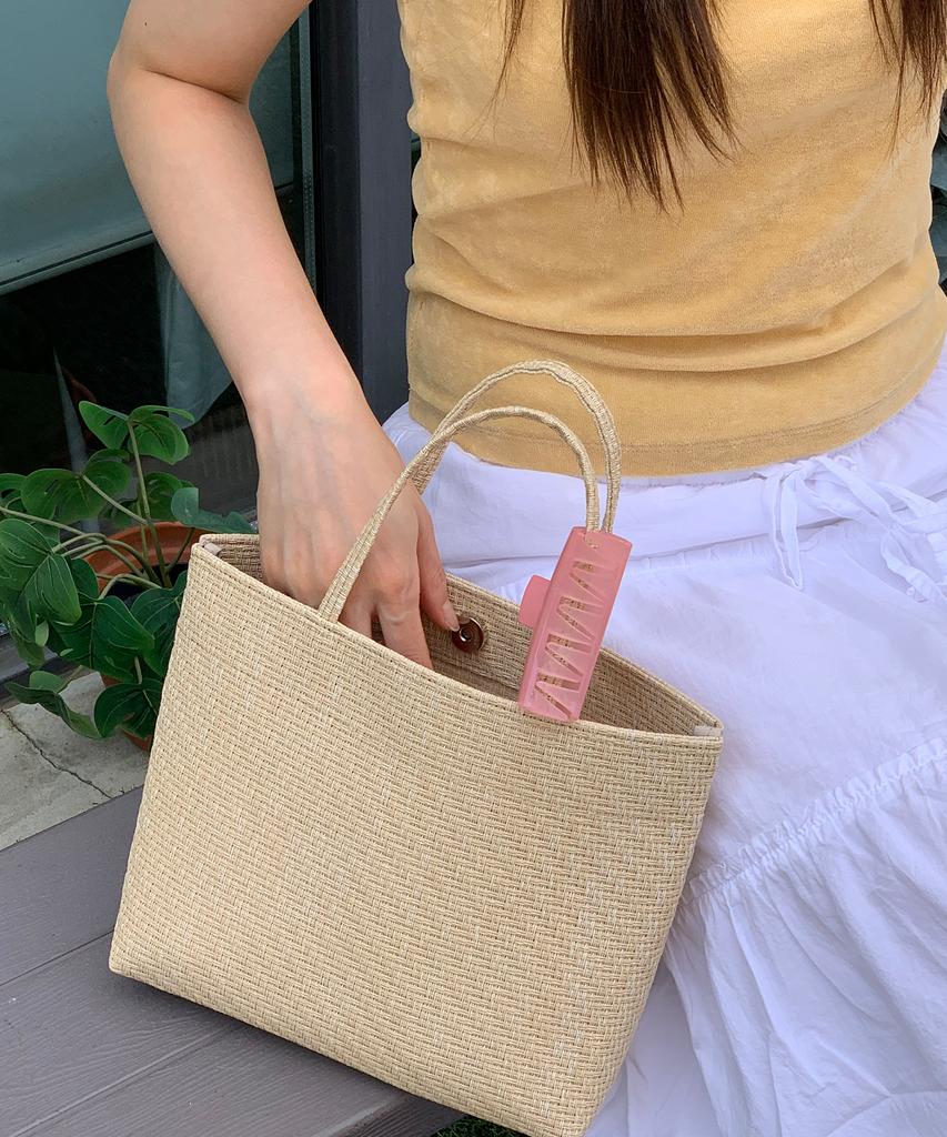 Плетеная квадратная сумка Tuo Rattan 23 Бежевая · Плетеная квадратная сумка Rattan 23 Бежевая
