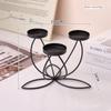 Decor Candlelight Dinner Props Iron Candle Stand Romantic Table Decoration  Bedroom