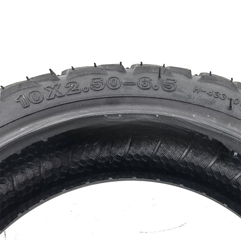 Внедорожная бескамерная шина 10x2.50-6.5 Взрывозащищенная для 10-дюймового самоката Универсальная 60/70-6.5 Износостойкие детали шины