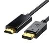 DisplayPort To HD Multimedia Interface Cable Male To Male Gold Plated 4K 60Hz DisplayPort Adapter