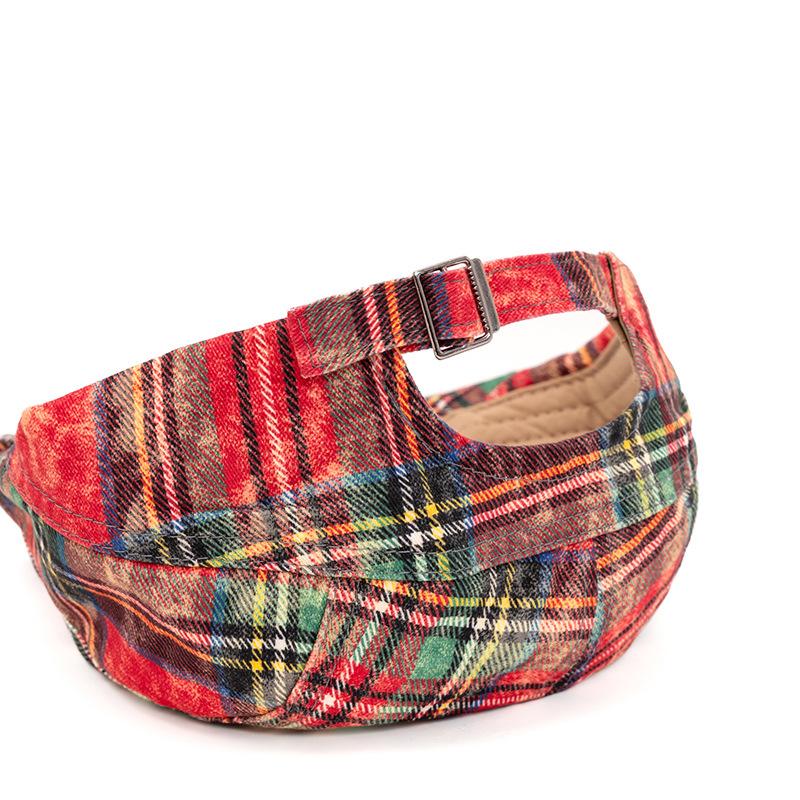 Британский стиль Контрастный цвет Клетчатый берет Женская весенне-летняя Кепка художника Мужская кепка