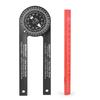 Level With Marking Pencil Carpenter Angle Finder Woodworking Scale Measuring Ruler ABS Angle Finder Mitre Saw Protractor