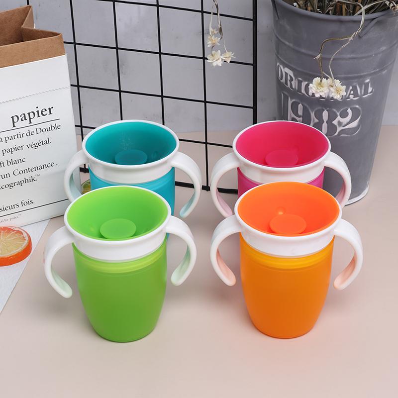 На 360 градусов можно вращать волшебную чашку для обучения ребенка, чашку для питья, герметичный ребенок