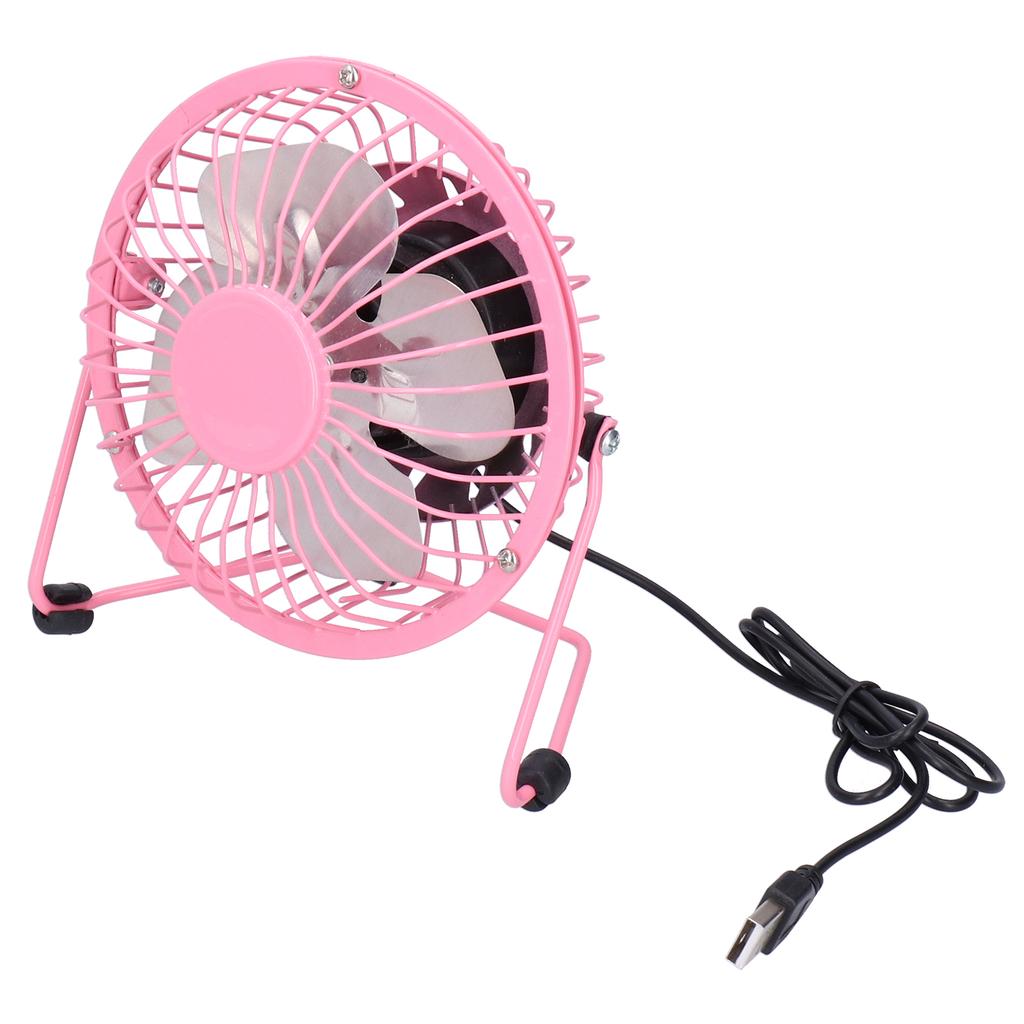 Fan USB Portable Silent Aluminum Blade Desk Desktop Iron Crafts Fans