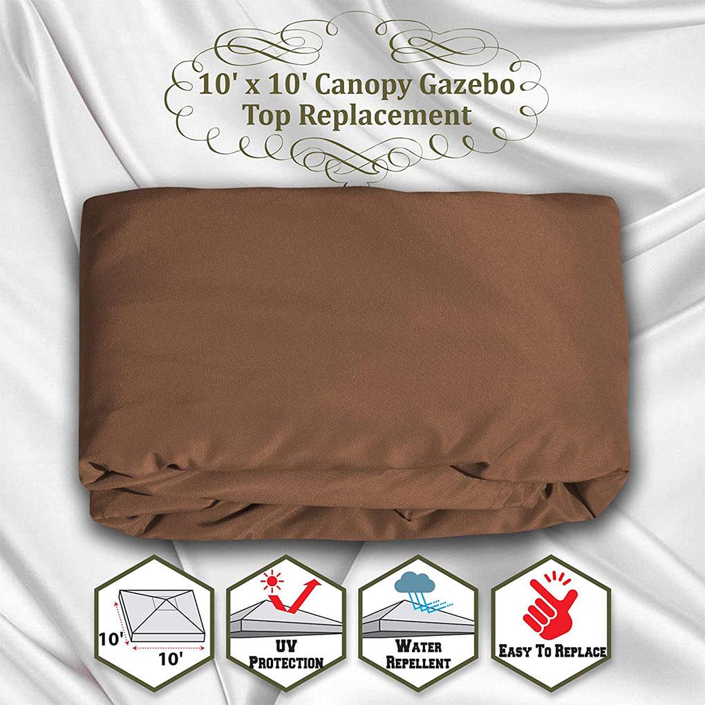 Крышка для зонта Gazebo Top Replacement Outdoor Patio, водонепроницаемый полиэстеровый навес от солнца, темно-зеленый