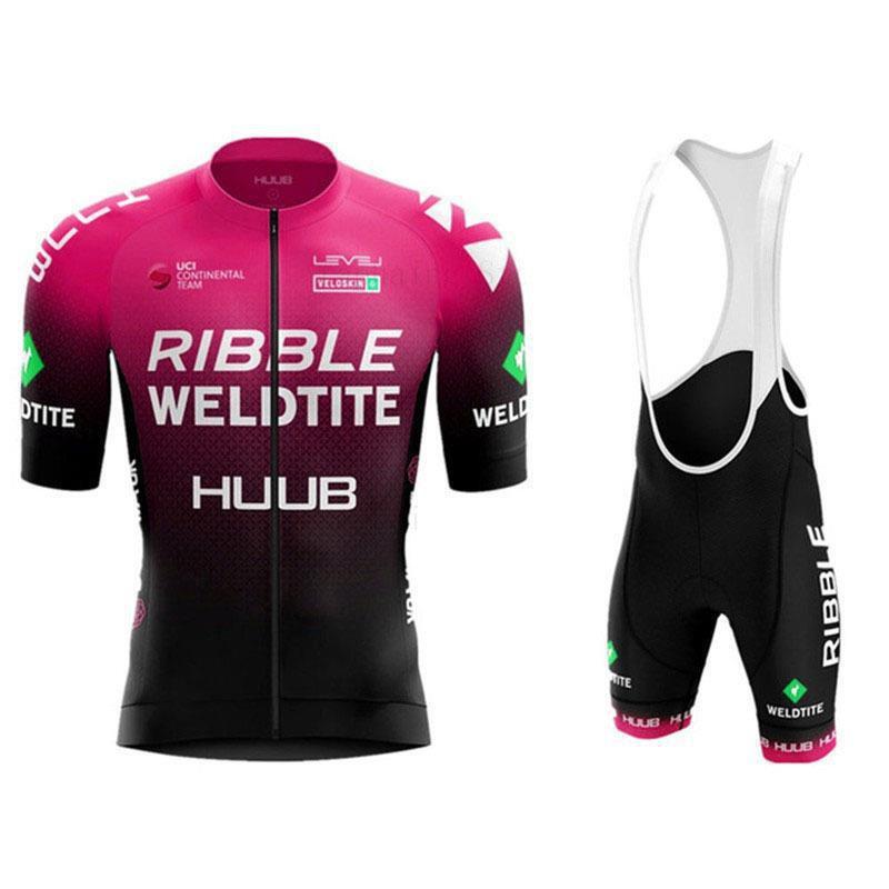 HUUB Mens Short Sleeve Cycling Jersey Set Quick Dry Mountain Bike Riding Apparel Road Trail