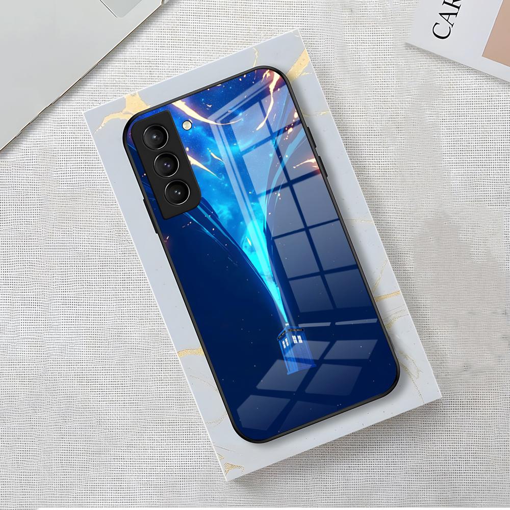 Чехол для телефона D-Doctor W-Who для Samsung A56 A36 A26 A16 A15 A25 A35 A55 A14 A34 A24 A54 Стеклянный чехол