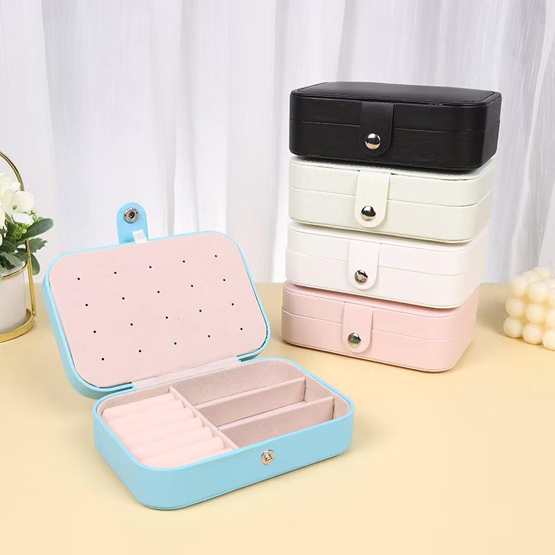 Exquisite Large-Capacity Jewelry Box for Travel - Portable Storage for Necklaces, Rings, and Earrings