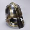 Vendal Mendulsaa Sca Larp , Viking Helmet, Medieval Templar Knight Crusader Armor, Viking Lerp Warrior Helmet, Steel  Brass Helmet
