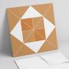 Winylowe Kafelki Ścienne Z Nadrukiem Do Jadalni Geometria W Odcieniach 20X20X20 Cm