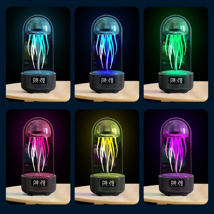 Creative Speaker Mobile Mechanical Jellyfish Bluetooth Speaker Colorful Lamp Octopus Audio Loudspeaker Box Home Desktop Ornaments Gift