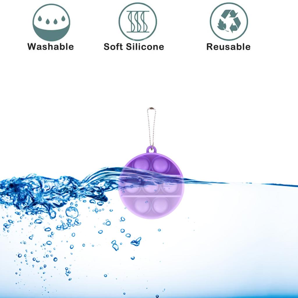 Детей и взрослых Push Bubble Сенсорная игрушка Брелок для ключей Развивающая игрушка