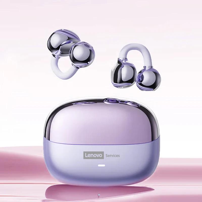 Bluetooth Original 60 Le302 Lenovo Wireless Headphones Ear Clip Earphones Sports Music Headset Hifi Stereo Noise Cancelling Earbuds