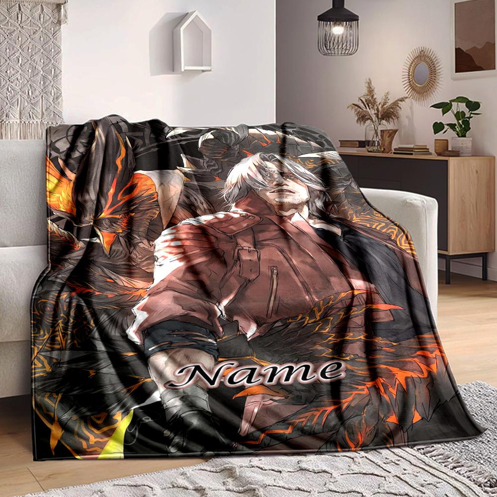 Custom 1pc Devil May Cry: Netflix Series Blanket, Soft And Comfortable Blanket, Casual Warm, Camping Travel Blanket, Birthday Gift Q91230