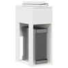 VidaXL Computer Tower Stand with Drawer White 30x44x74 Cm, PC Tower Stand, Desk Support Stand 858731